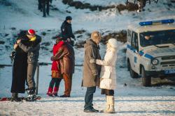 Фото Трое в лифте, не считая собаки