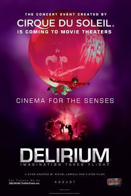 Cirque du Soleil: Delirium из фильмографии Дэвид Мале в главной роли.